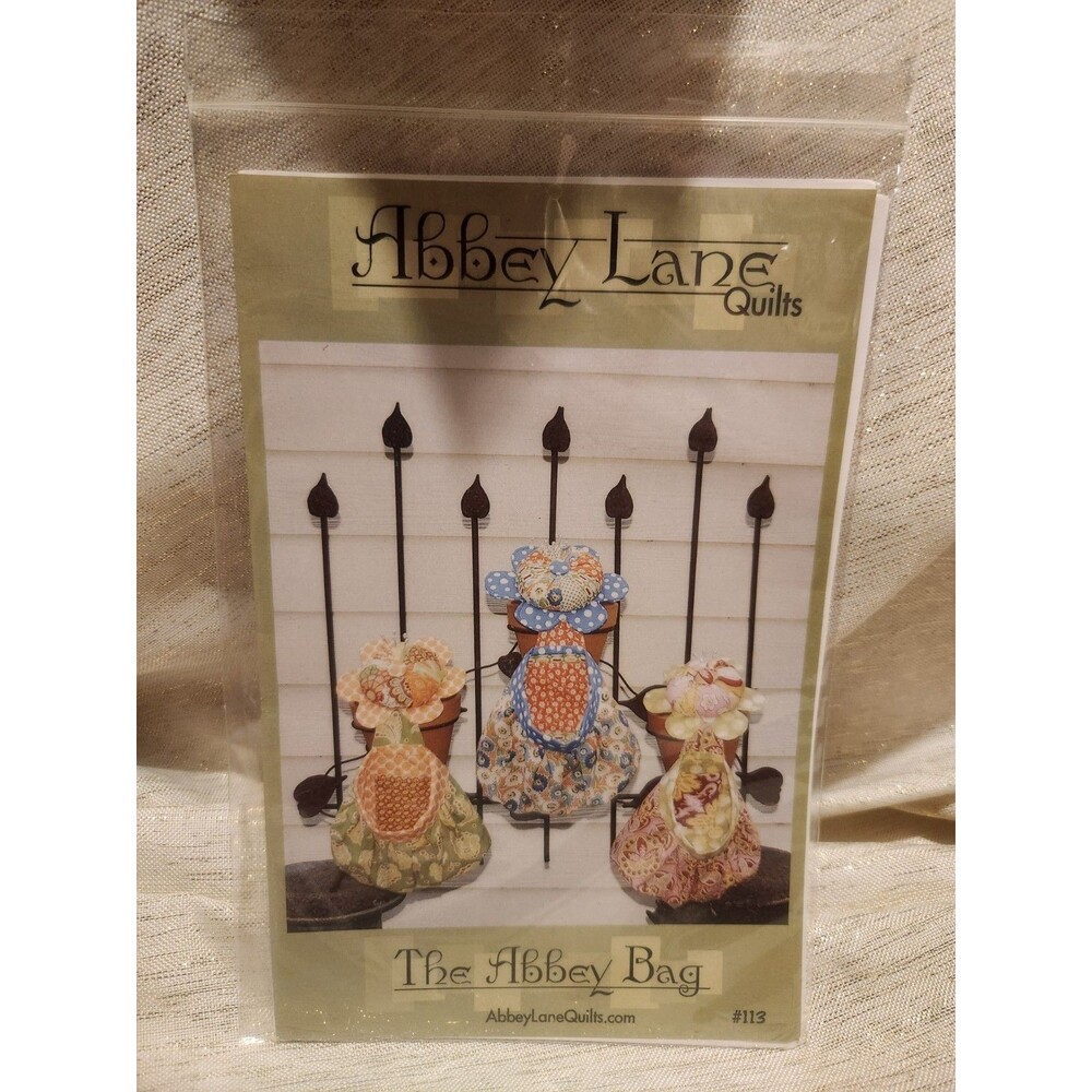 Pattern For Pin Cushion and Scrap Bag Abbey Bag Abbey Lane Quilts #113 NEW